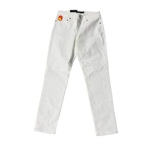 Lauren Ralph Lauren‎ Super Stretch Curvy Midrise Skinny White Jeans Size 8